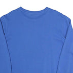 PUMA Mens Blue Sweatshirt Crew Neck M Cotton Blend Logo Print Casual Pullover