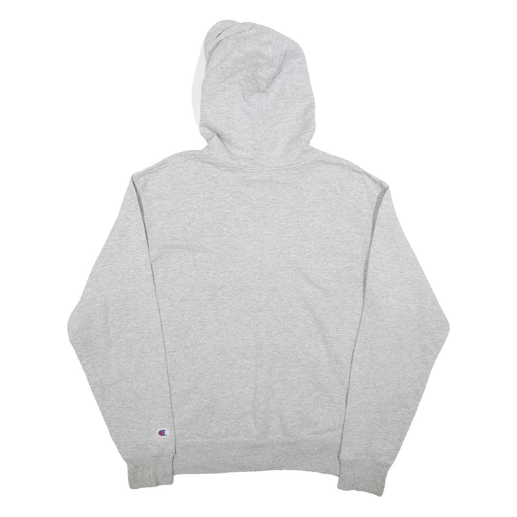 CHAMPION Mens Grey Hoodie M Cotton Blend Pullover Classic Comfort Casual