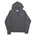 CHAMPION Mens Grey Hoodie M Cotton Blend Pullover Casual Streetwear