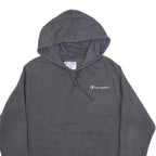 CHAMPION Mens Grey Hoodie M Cotton Blend Pullover Casual Streetwear