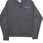 CHAMPION Mens Grey Hoodie M Cotton Blend Pullover Casual Streetwear