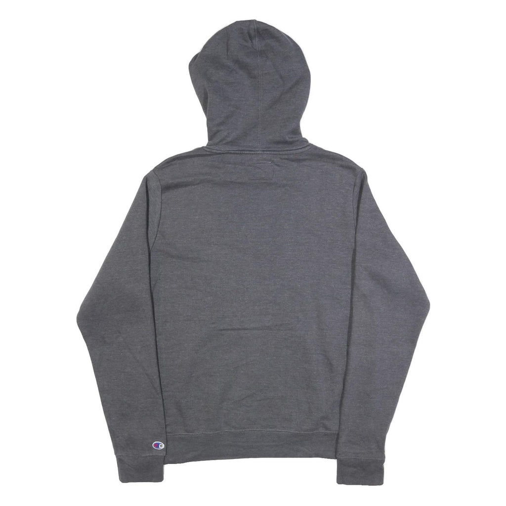 CHAMPION Mens Grey Hoodie M Cotton Blend Pullover Casual Streetwear
