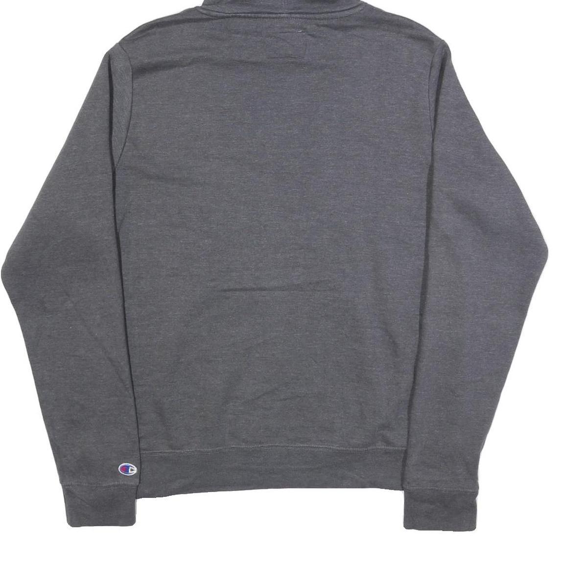 CHAMPION Mens Grey Hoodie M Cotton Blend Pullover Casual Streetwear