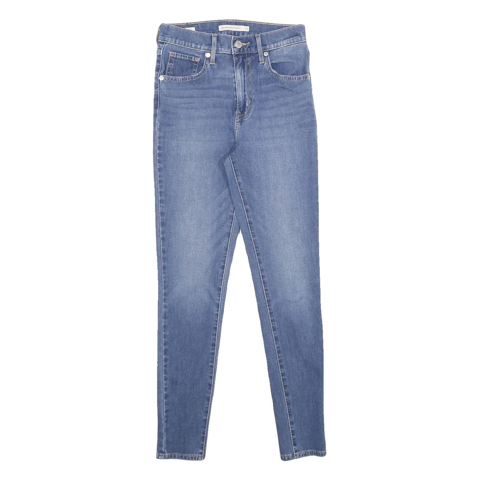 LEVI'S Mile High Super Skinny Womens Jeans Blue Slim Skinny Denim Medium W25 L28