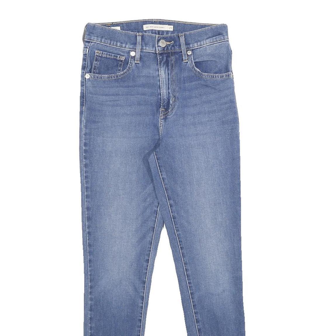 LEVI'S Mile High Super Skinny Womens Jeans Blue Slim Skinny Denim Medium W25 L28