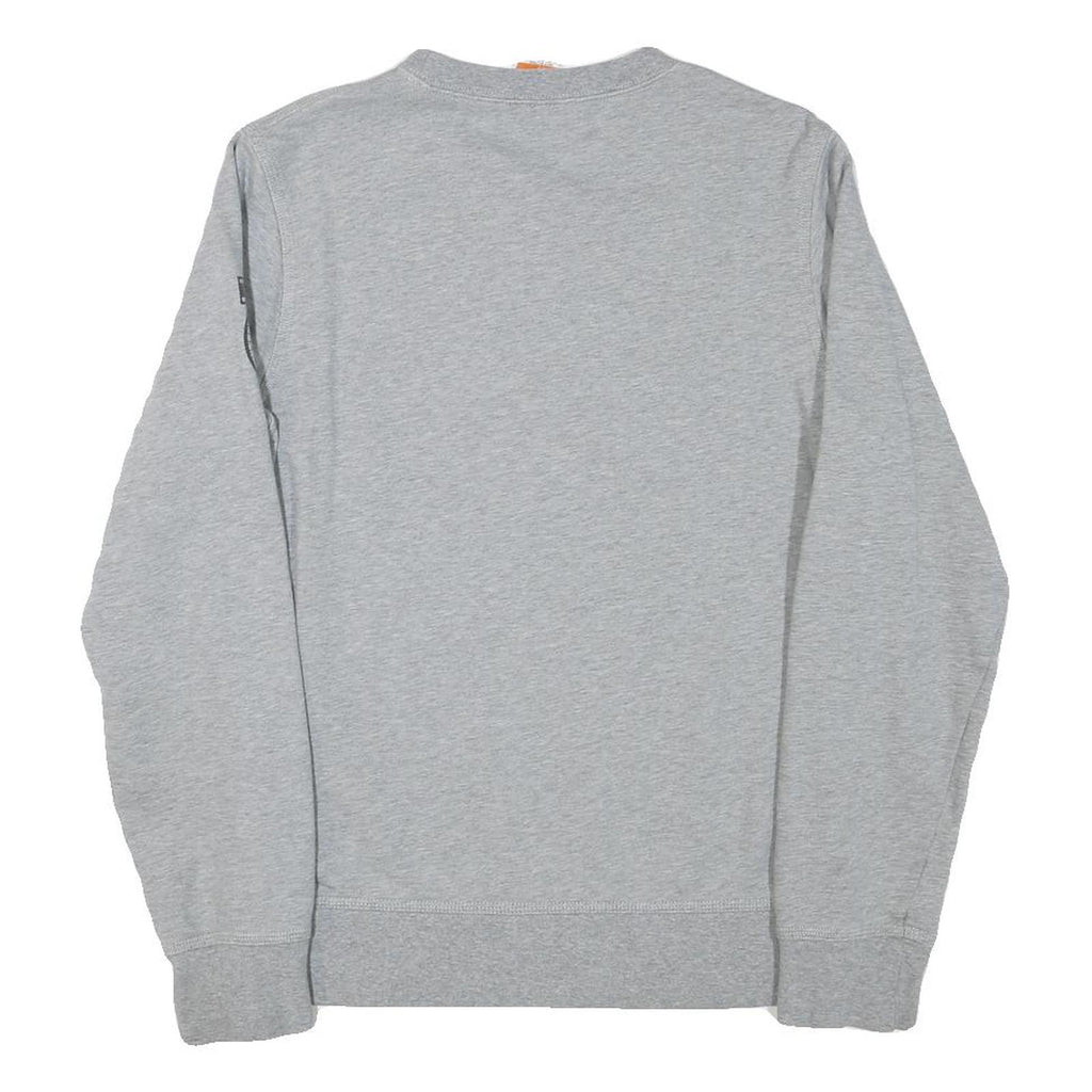 NIKE Mens Grey International Crew Neck S Cotton Blend Sweatshirt