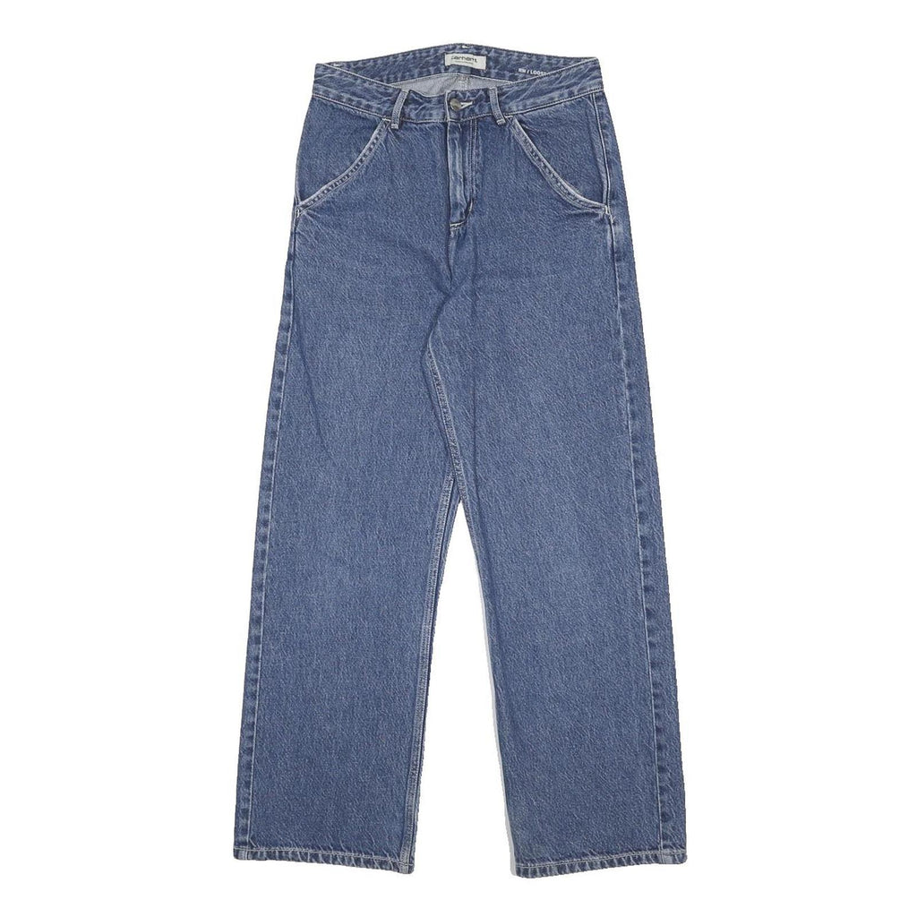 CARHARTT WIP Womens Jeans Blue Loose Straight Denim Medium W25 L28 Casual