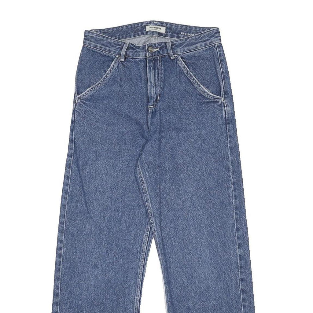 CARHARTT WIP Womens Jeans Blue Loose Straight Denim Medium W25 L28 Casual