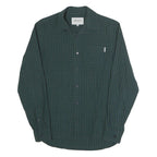 CARHARTT WIP Mens Green & Navy Check Shirt XS Long Sleeve Cotton Casual