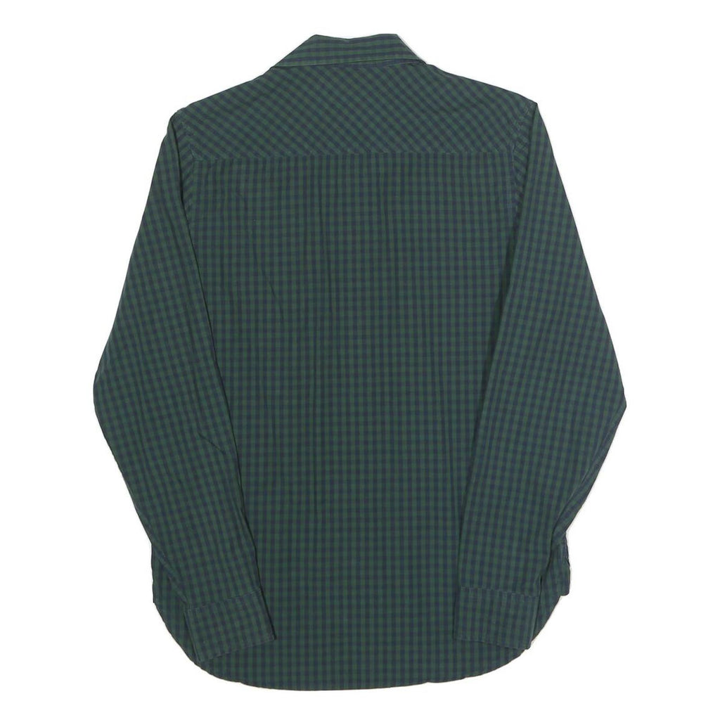 CARHARTT WIP Mens Green & Navy Check Shirt XS Long Sleeve Cotton Casual