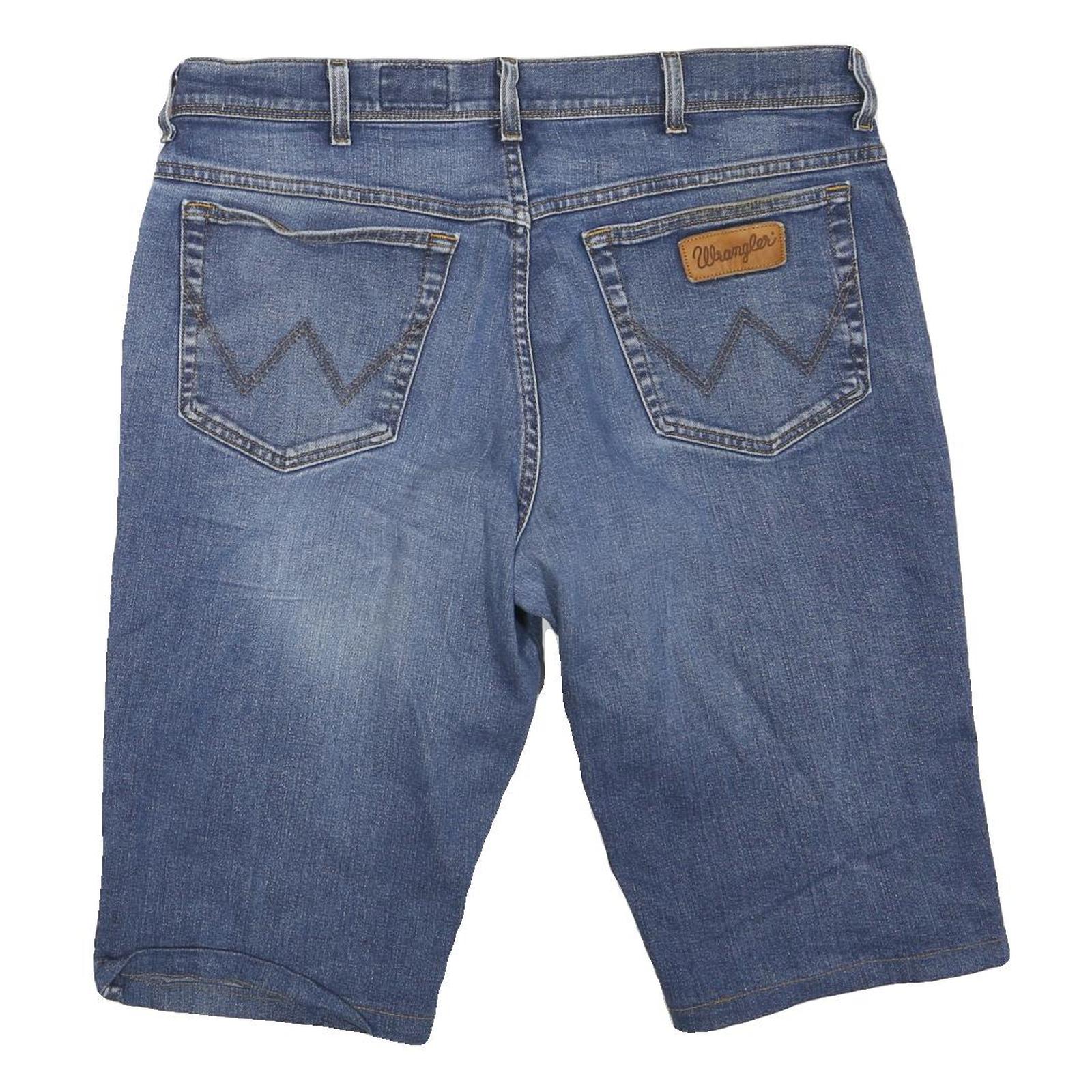 WRANGLER Mens Denim Blue Casual Shorts XL W38 Classic Fit Cotton Blend