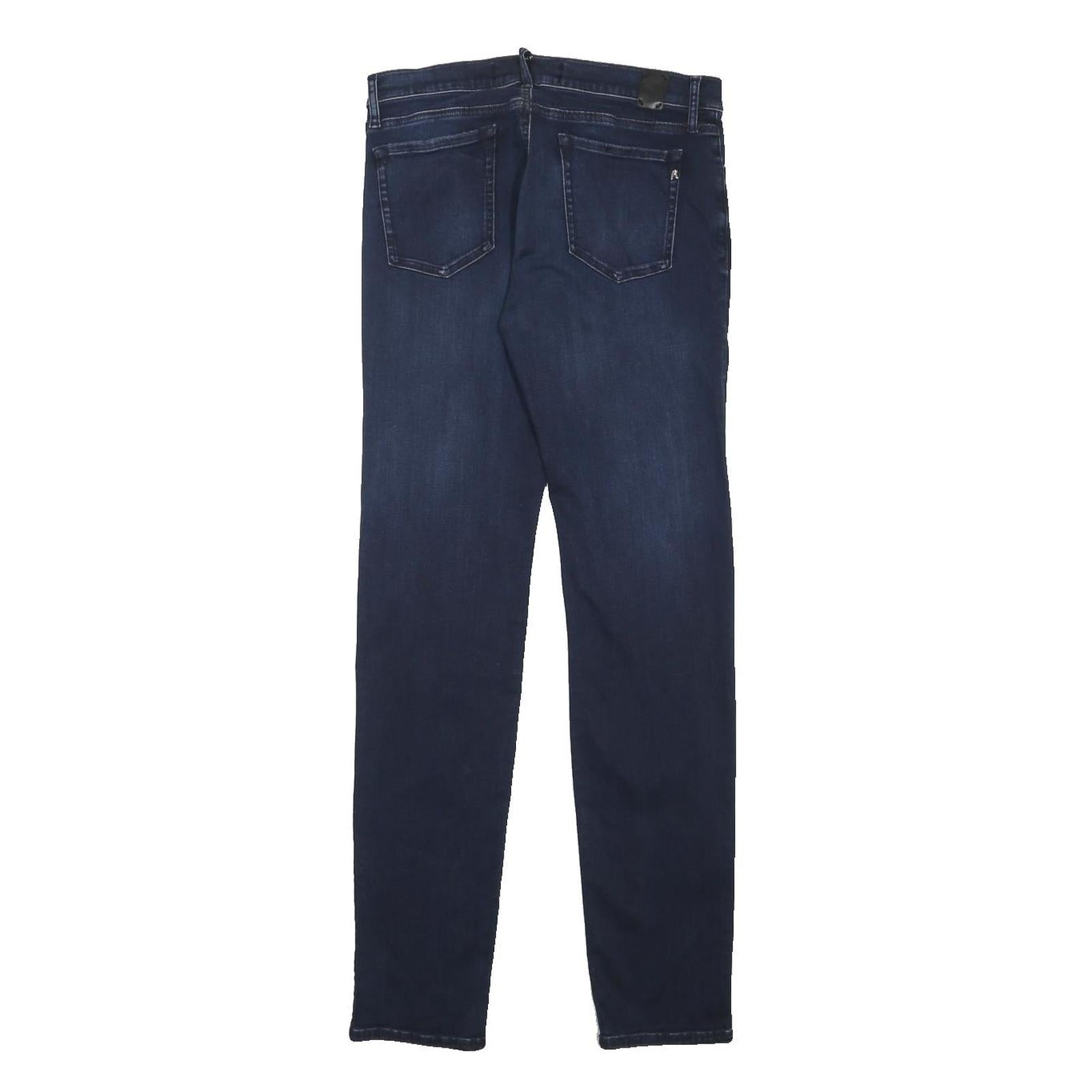 REPLAY Womens Jeans Blue Slim Skinny Denim Medium W29 L31 Stylish Zip Fastening
