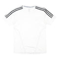 ADIDAS Womens White & Black Graphic T-Shirt S Short Sleeve Crew Neck Sportswear