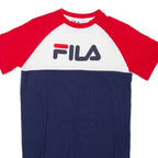 FILA Womens T-Shirt Blue XXS