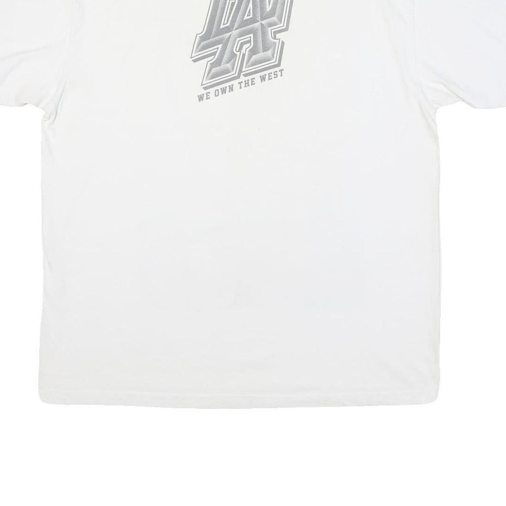 SHAKA Mens White T-Shirt 2XL Short Sleeve Crew Neck LA Graphic Print
