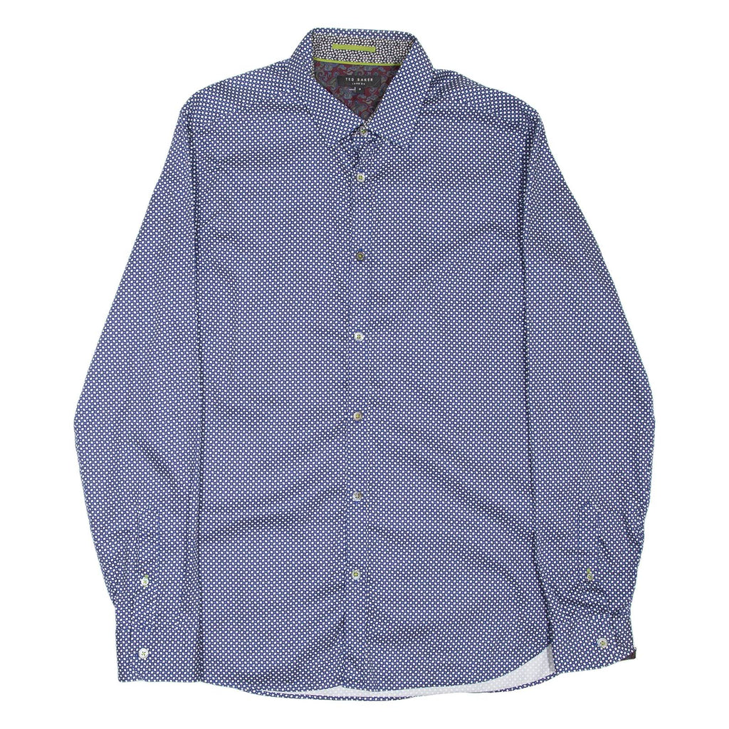 TED BAKER Mens Shirt Blue Long Sleeve M