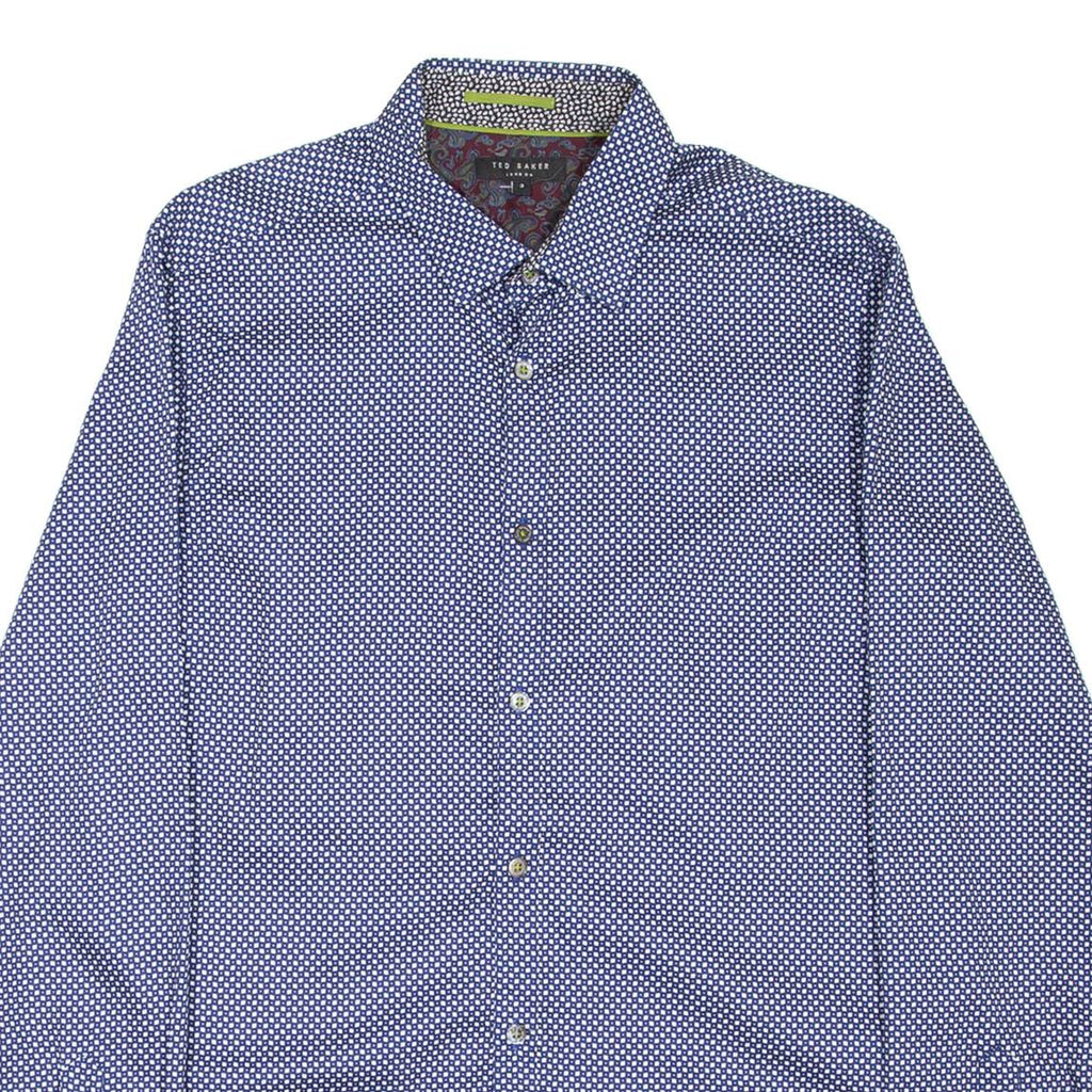 TED BAKER Mens Shirt Blue Long Sleeve M
