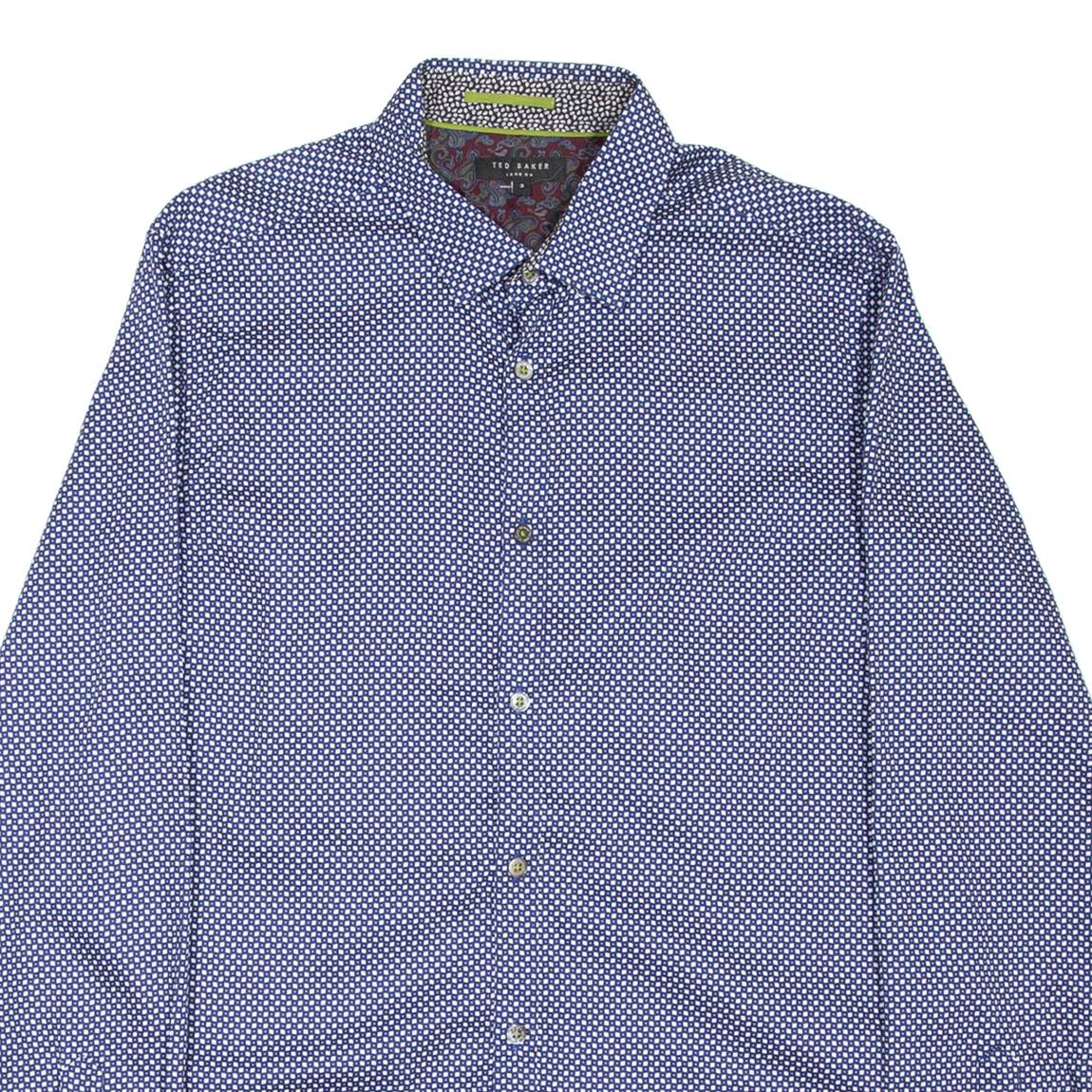 TED BAKER Mens Shirt Blue Long Sleeve M