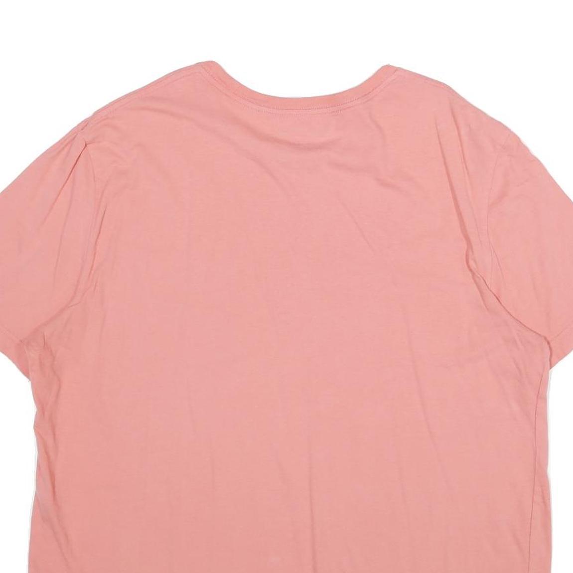 NAUTICA Mens Pink XL T-Shirt Short Sleeve Crew Neck Cotton Classic Pocket