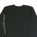 CARHARTT Mens Black Sweatshirt Crew Neck L Workwear Casual Cotton Pullover