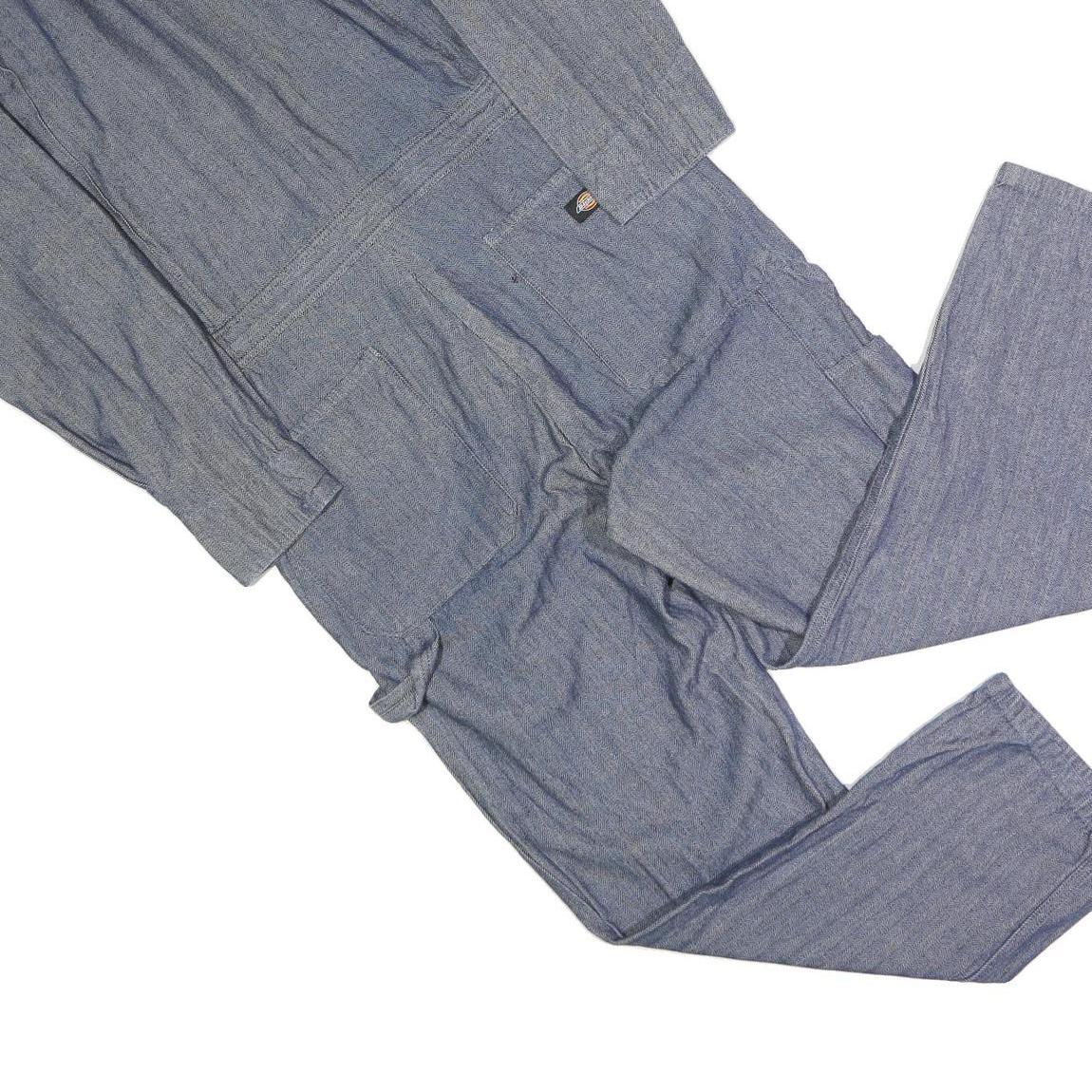 DICKIES Mens Blue Cotton Blend Regular Fit Dungarees M W35 L29 Workwear