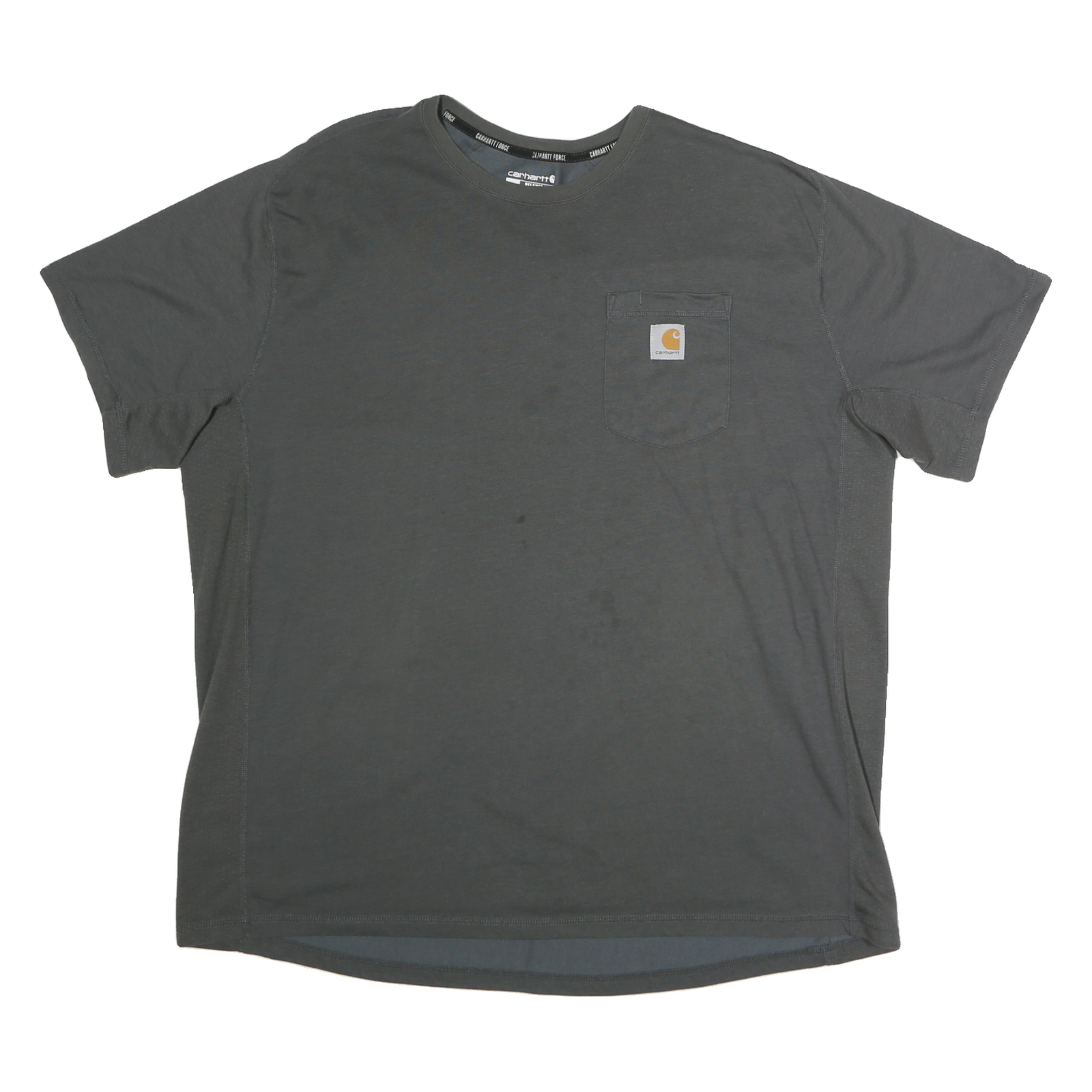 CARHARTT Mens Grey Pocket T-Shirt 2XL Short Sleeve Crew Neck Simple Casual