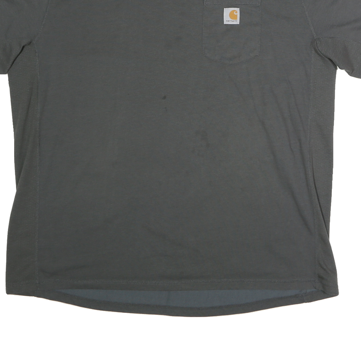 CARHARTT Mens Grey Pocket T-Shirt 2XL Short Sleeve Crew Neck Simple Casual
