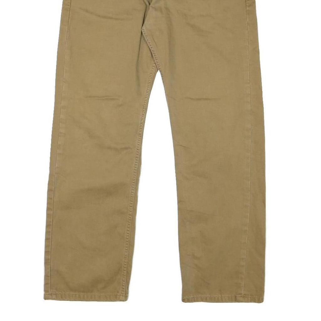 LEVI'S 505 Mens Beige Regular Straight Denim W32 L27 Cotton Blend Zip Jeans