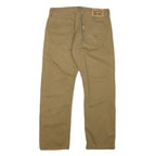 LEVI'S 505 Mens Beige Regular Straight Denim W32 L27 Cotton Blend Zip Jeans