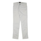REFRIGILWEAR Womens Cotton Blend White Slim Straight Trousers W30 L32 Stylish