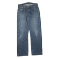 LEVI'S 501 Mens Jeans Blue Regular Straight Denim Medium W34 L31 Button Closure