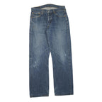 LEVI'S 501 Mens Jeans Blue Regular Straight Denim Medium W34 L31 Button Closure