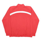 NIKE Mens Red & Navy Sports Jacket XL Polyester Track Plain Zip Collar