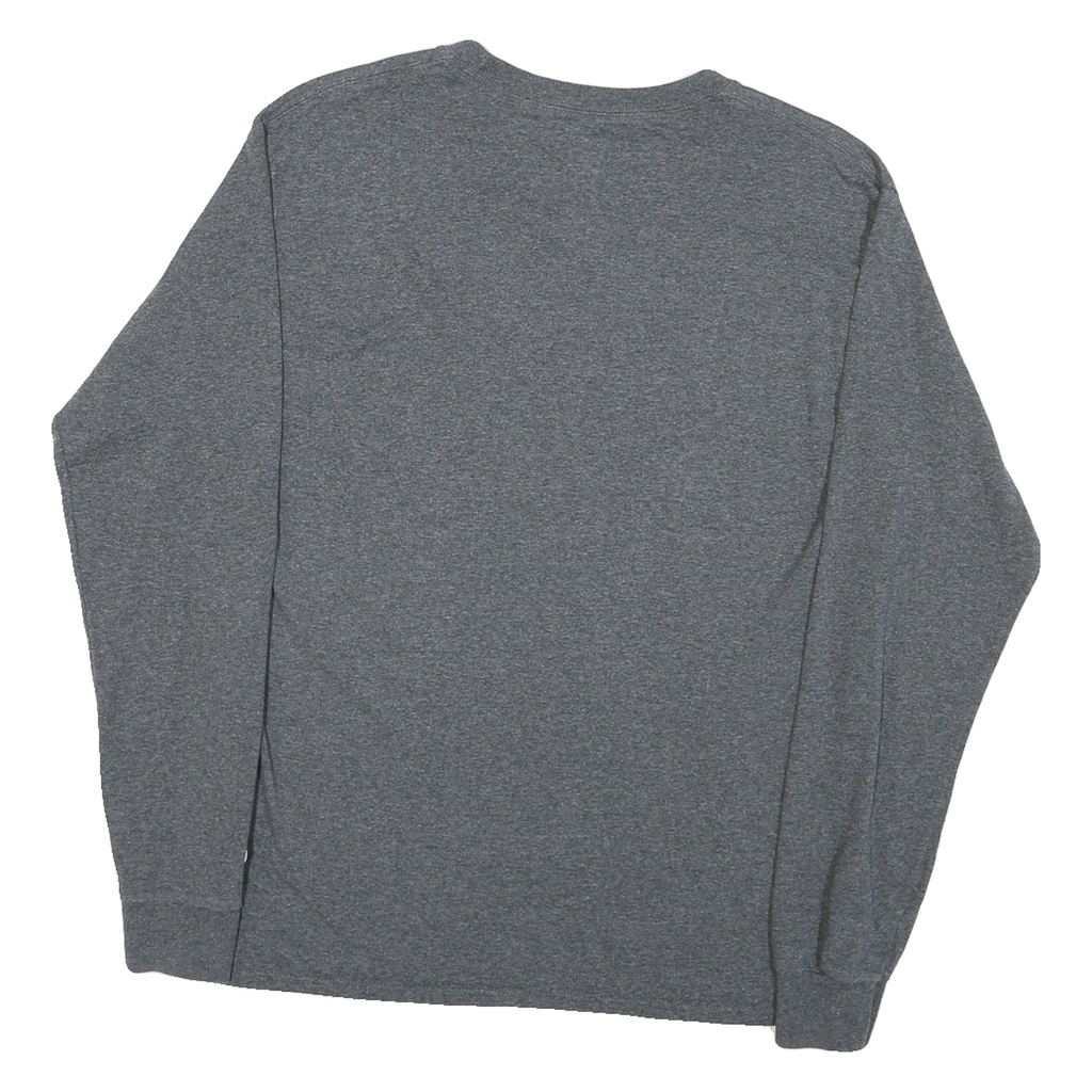 CHAMPION Mens Grey Salve Regina University Graphic T-Shirt M Long Sleeve Crew