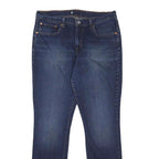 LEVI'S Womens Jeans Blue Regular Straight Denim Medium W30 L32 Classic Zip