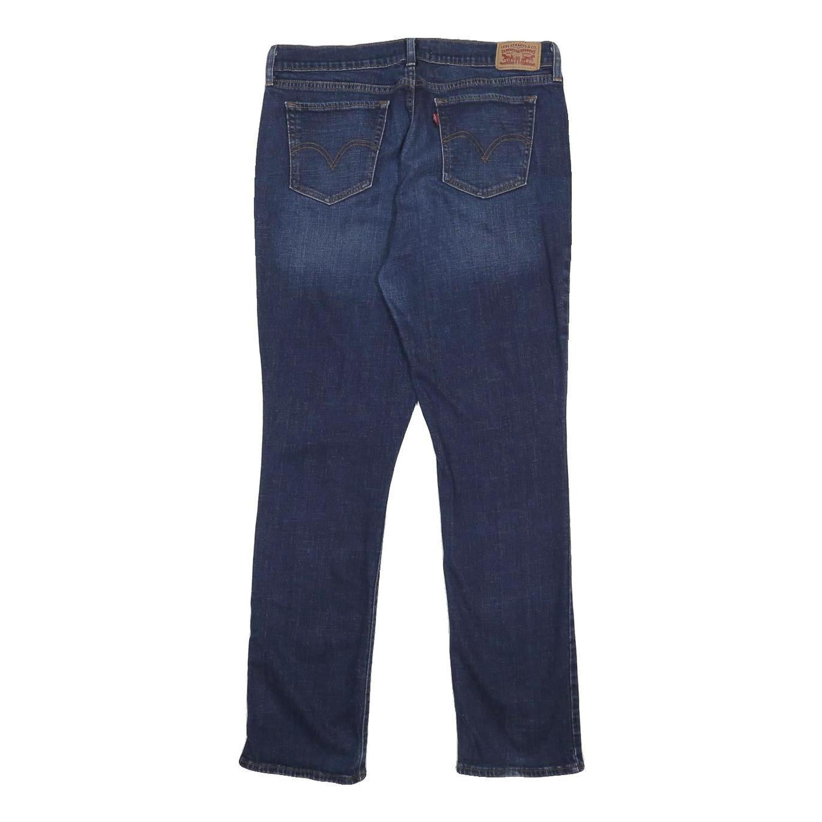 LEVI'S Womens Jeans Blue Regular Straight Denim Medium W30 L32 Classic Zip