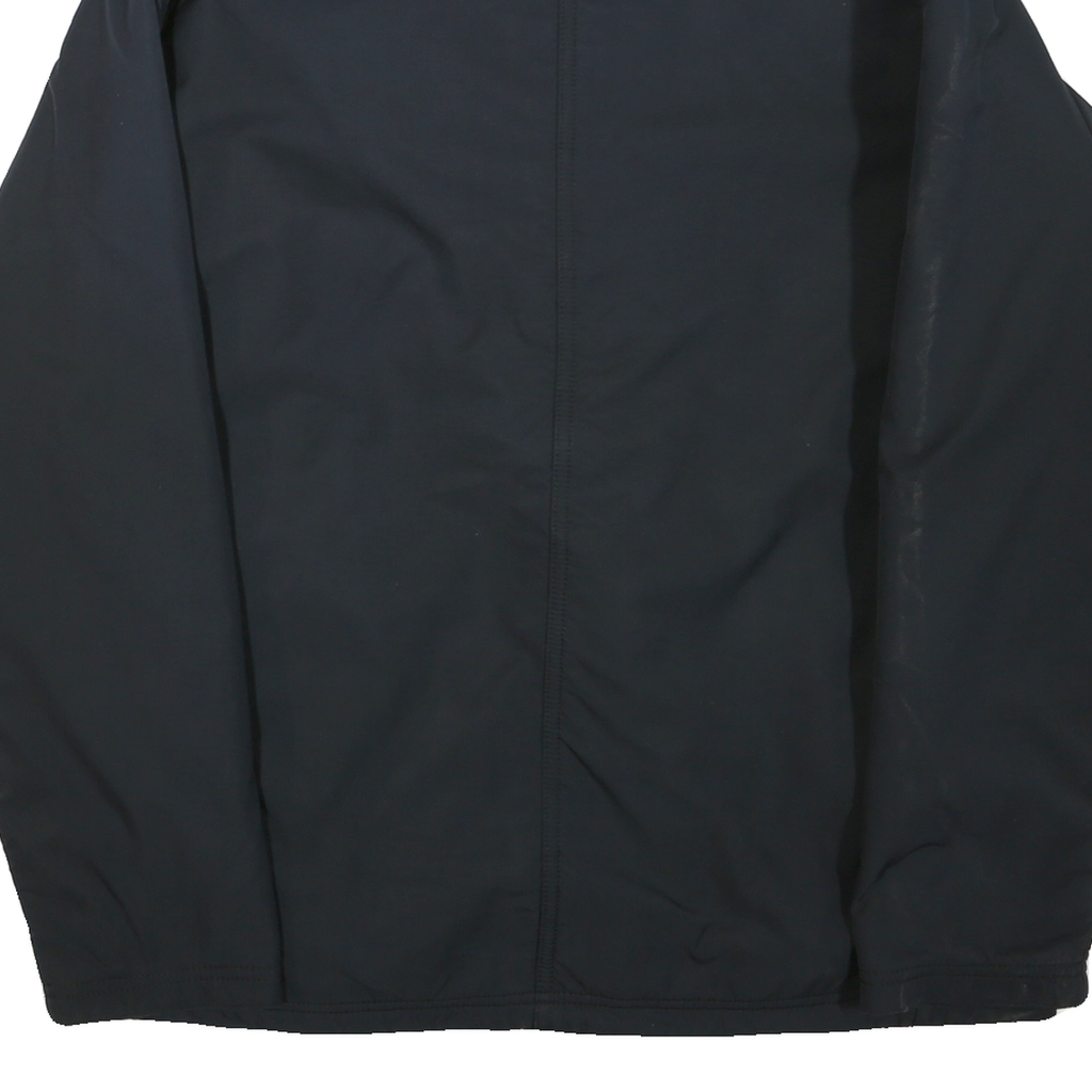 NIKE Mens Black Bomber Jacket L Polyester Blend Zip Plain Casual Outerwear