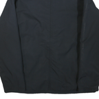 NIKE Mens Black Bomber Jacket L Polyester Blend Zip Plain Casual Outerwear