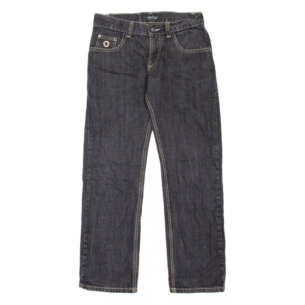 SOUTHPOLE Mens Jeans Black Regular Straight W29 L30
