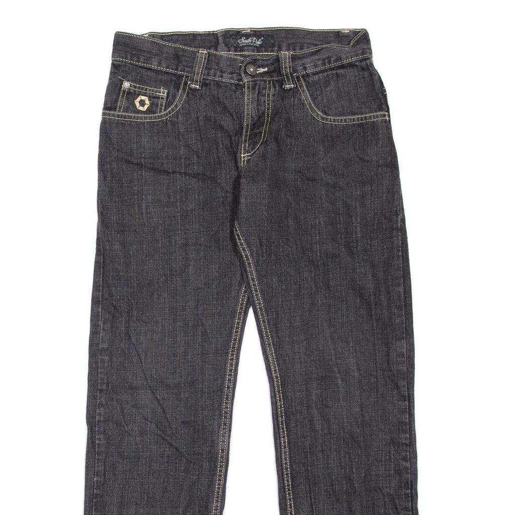 SOUTHPOLE Mens Jeans Black Regular Straight W29 L30