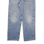 CARHARTT Mens Blue Regular Straight Denim Rinse W32 L30 Durable Cotton Blend