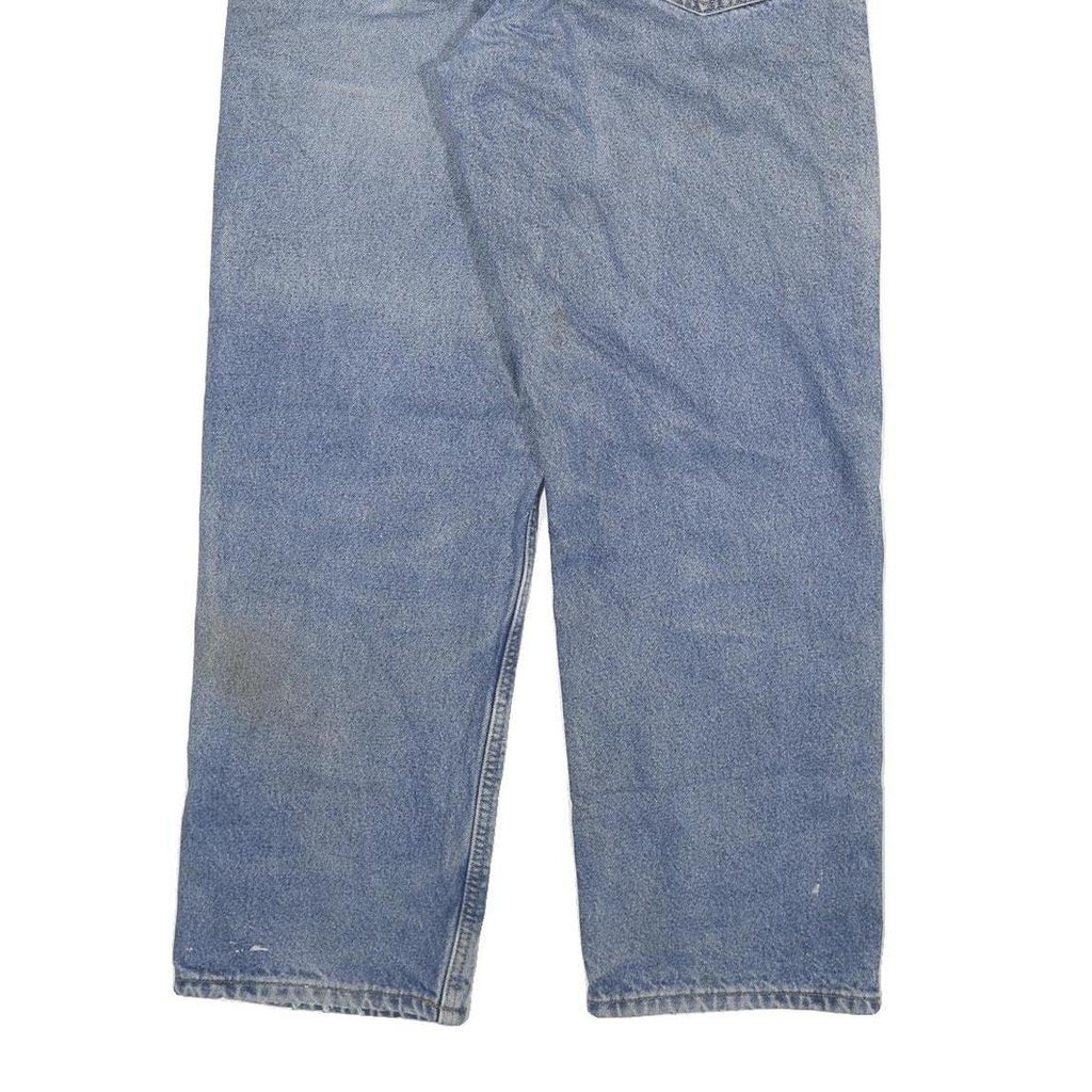 CARHARTT Mens Blue Regular Straight Denim Rinse W32 L30 Durable Cotton Blend