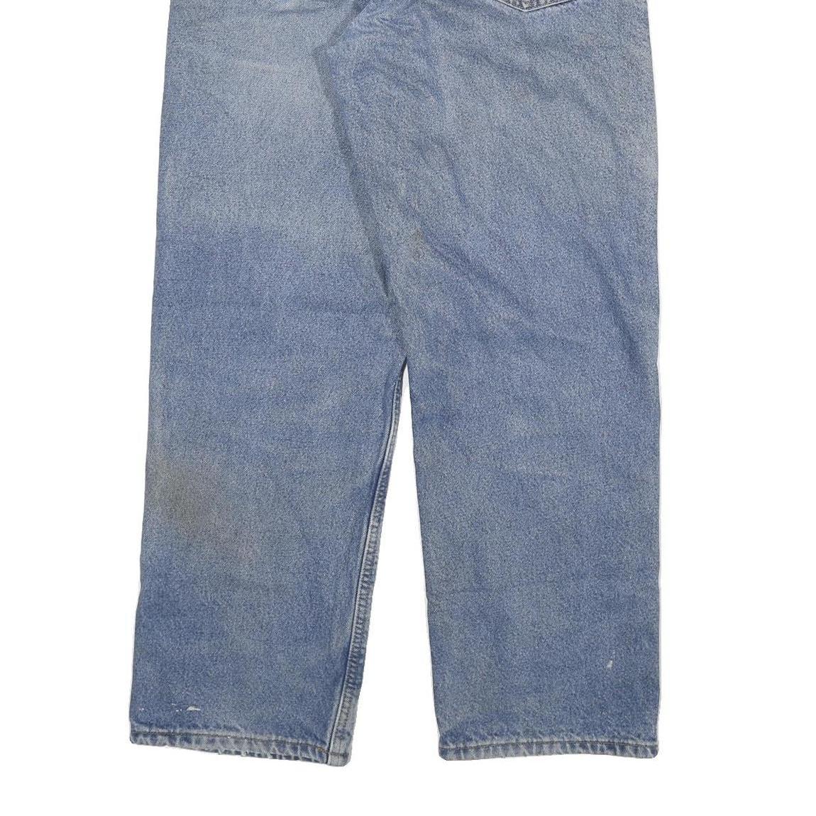 CARHARTT Mens Blue Regular Straight Denim Rinse W32 L30 Durable Cotton Blend