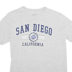 STELLAR Mens Grey San Diego California Graphic T-Shirt M Short Sleeve Crew Neck