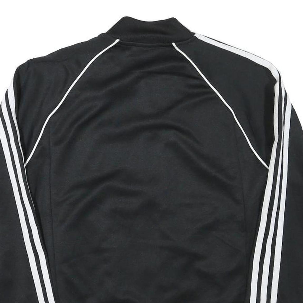 ADIDAS Mens Black & White Originals Track Jacket S Polyester Blend Zip Classic