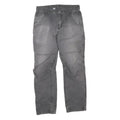 CARHARTT Mens Regular Fit Grey Denim Jeans W32 L29 Workwear Zip Closure