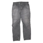 CARHARTT Mens Regular Fit Grey Denim Jeans W32 L29 Workwear Zip Closure