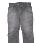 CARHARTT Mens Regular Fit Grey Denim Jeans W32 L29 Workwear Zip Closure