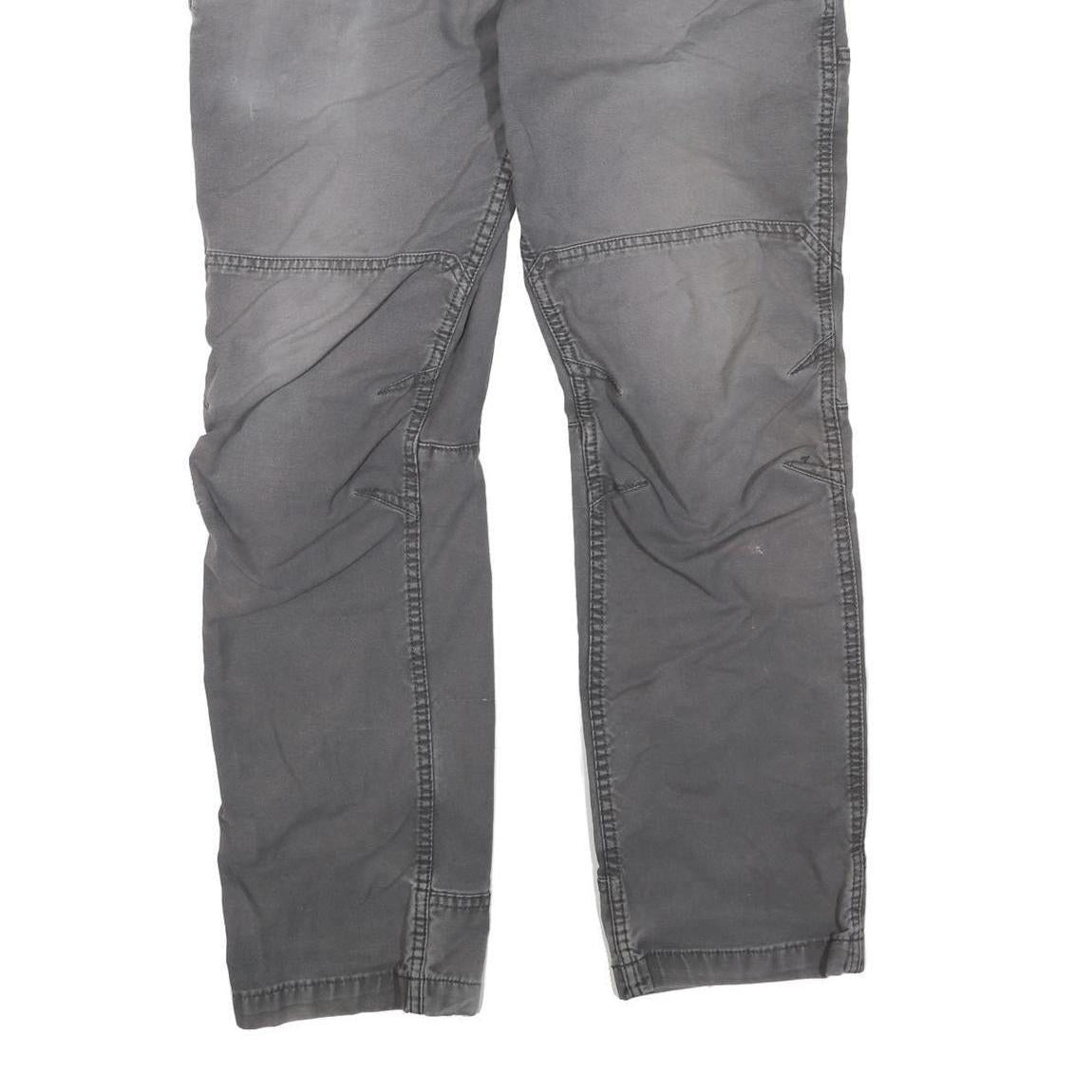 CARHARTT Mens Regular Fit Grey Denim Jeans W32 L29 Workwear Zip Closure