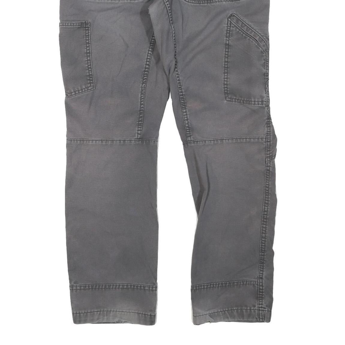 CARHARTT Mens Regular Fit Grey Denim Jeans W32 L29 Workwear Zip Closure